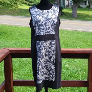 Micheal kors Black with gray floral print dress